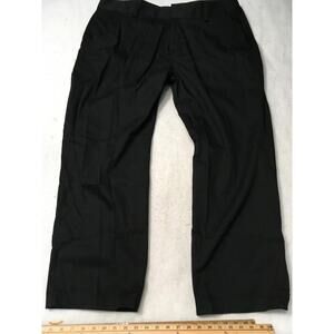 Tesla Men's Black Chino Work Uniform Pants Flat From Size 42 X 30